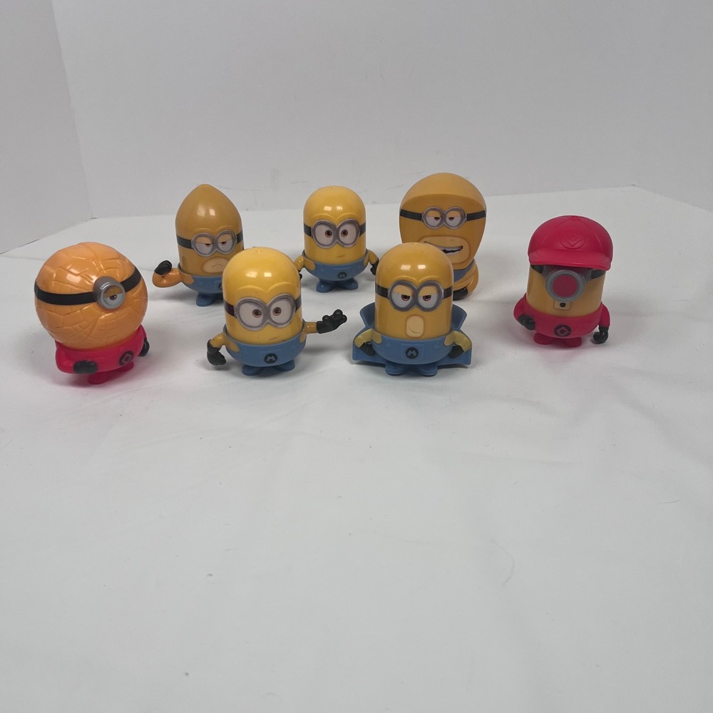 Minions‎ McDonald's Toys Lot of 7 Collectible Figures Despicable Me